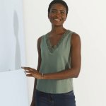 s výstřihem do V a krajkou khaki – Hledejceny.cz