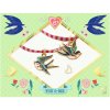 Výtvarné a kreativní sada Djeco Needlework Beads and jewellery Bird Ribbons