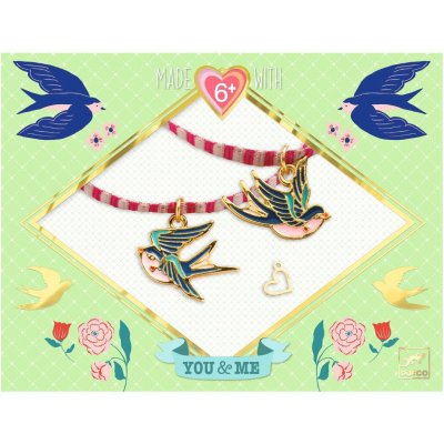 Djeco Needlework Beads and jewellery Bird Ribbons – Zboží Mobilmania