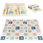 Ecotoys Dětská pěnová podložka výuková oboustranná skládací růstová abeceda – Zboží Dáma