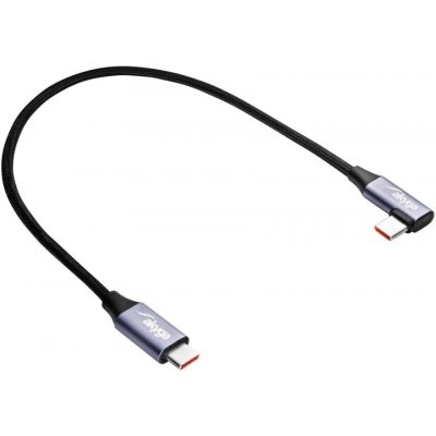 Akyga AK-USB-53 USB 2.0, USB C vidlice,USB C úhlová zástrčka – Zboží Mobilmania