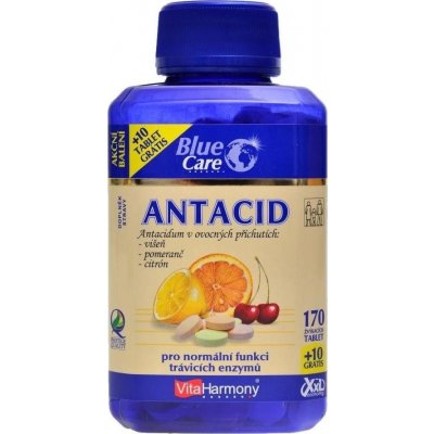 Vitaharmony XXL Antacid Fruit Mix Pomeranč citron malina 180 tablet