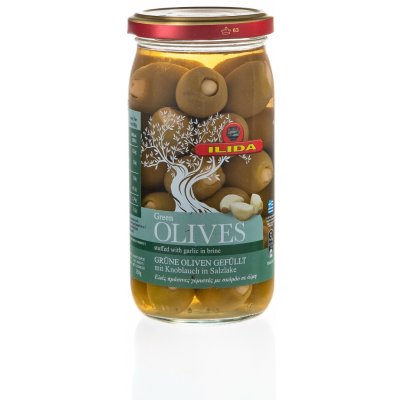 Ilida Olivy zelené plněné česnekem 350 g – Hledejceny.cz