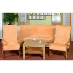 Kvalitex přehoz na sedací soupravu Micro 3+1+1 lososový 150 x 200 cm, 2 ks 65 x 150 cm – Zboží Dáma