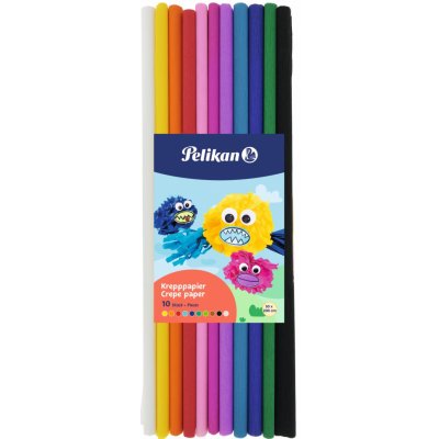 Krepový papír Pelikan 50x200cm, mix 10 barev – Zboží Mobilmania