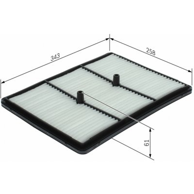 Vzduchový filtr BOSCH F 026 400 670 – Hledejceny.cz