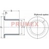 Ložisko kola SKF PCMF 141617 E pouzdro kluzné přírubové, ocel-PTFE/Pb