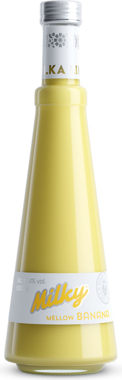 Metelka Milky Mellow Banana 14,4% 0,5 l (holá láhev)