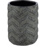 Wenko kelímek na zubní kartáček Mantua keramický 10 x 7,5 x 10 cm černý – Hledejceny.cz