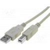 usb kabel Digitus AK-300105-050-E USB A/samec na B-samec, 2x stíněný, Měď, béžový, 5m