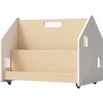 BusyKids Oboustranná Knihovna na kolečkách bílá – Sleviste.cz