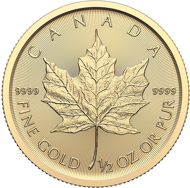 Royal Canadian Mint Zlatá mince Maple Leaf 2024 1/2 oz