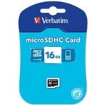 Verbatim microSDHC 16 GB UHS-I 44010 – Zboží Mobilmania