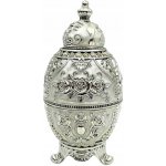 Vejce Faberge replika Bohatě zdobené Stříbrné kraslice – Zboží Dáma