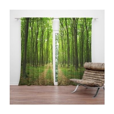 Sablio Závěs Cesta v lese: 2ks 140x250cm – Hledejceny.cz