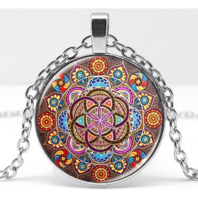 Blingstar Přívěsek Glass Mandala Květ života 1972