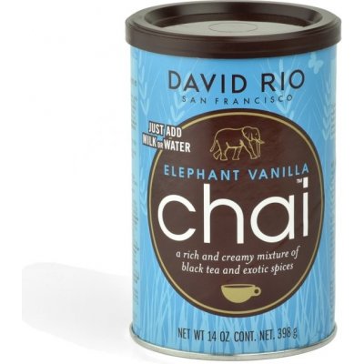 David Rio Elephant Vanilla Chai + Bateriový napěňovač jako 398 g