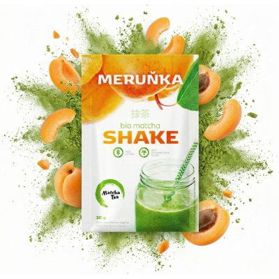 Čajová květina Matcha Tea Bio Matcha shake meruňka 30 g – Zboží Dáma