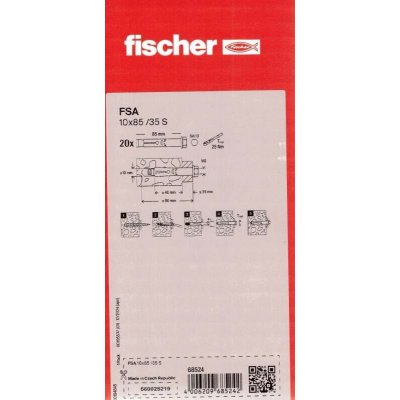 Fischer trub. kotva FSA 10/35x90 S M 8 č.68524 – Sleviste.cz