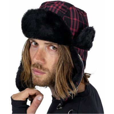 čepice Chemical black- greer black/ red tartan POI1279 – Sleviste.cz