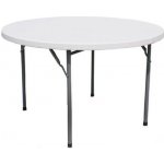 TENTino STL94K kulatý skládací stůl 94 cm, bílý – Zboží Dáma
