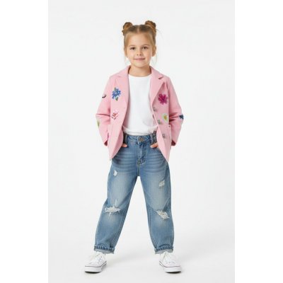 Mirau dívčí stylové sako světle růžová – Sleviste.cz