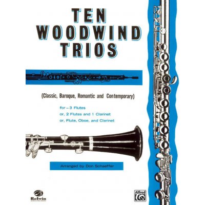 Ten Woodwind Trios / deset skladeb pro tři dřevěné dechové nástroje – Zboží Dáma