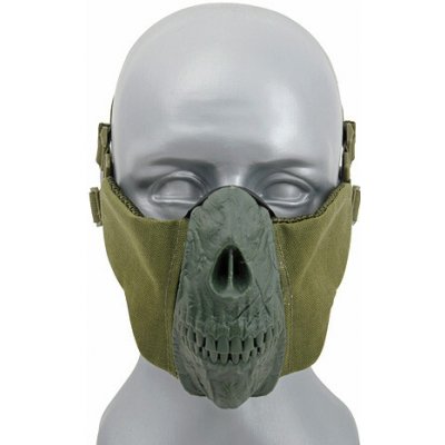 Maska na obličej SKULL Olive – Zboží Dáma