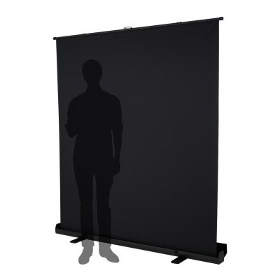 Roll-up 180 x 200 cm/Skládací pozadí / černé, FOMEI – Sleviste.cz