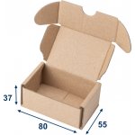 Eobaly.cz minikrabice/krabička 74 x 52 x 34 3VVL hnědá - 50 ks – Zboží Živě