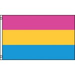 Vlajka pansexual hrdosti 90x150 cm – Zboží Dáma