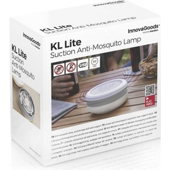 Sací lampa proti komárům s držákem na zeď KL Lite InnovaGoods