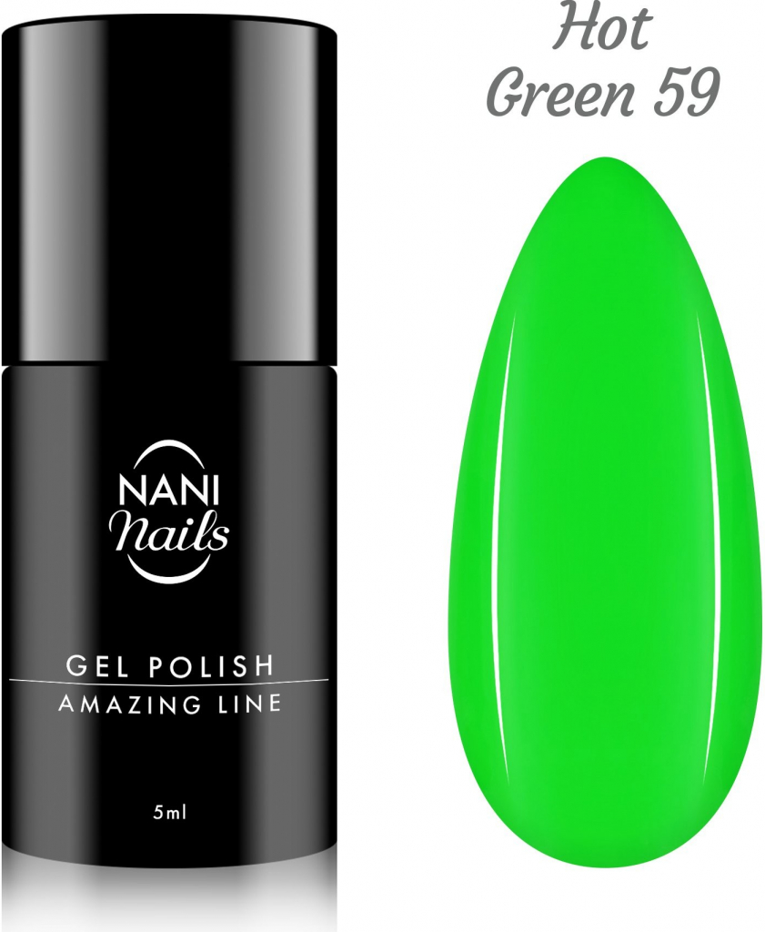NANI Gel lak Amazing line Neon Green 5 ml od 129 Kč - Heureka.cz