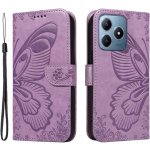 Floral Butterfly knížkové pouzdro na Realme C61/C63 světlefialové – Zboží Živě Floral Butterfly knížkové pouzdro na Realme C61/C63 světlefialové – Zboží Živě