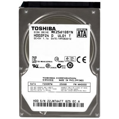 Toshiba 250GB SATA II 2,5", HDD2F24 – Zbozi.Blesk.cz