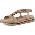 Tamaris 1-28200-44-964 Dámské sandály béžové – Sleviste.cz