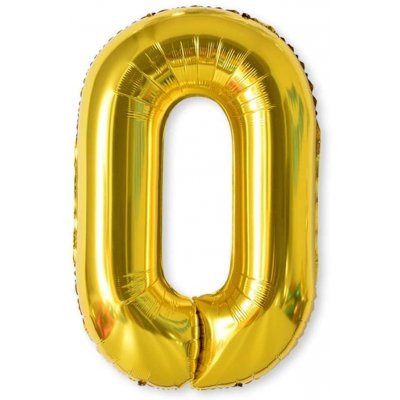 Nafukovací balónky čísla maxi zlaté 0