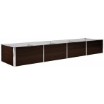 VidaXL vyvýšený záhon hnědý 320 x 80 x 45 cm pozinkovaná ocel – Zboží Mobilmania