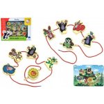 Teddies Provlékačka zvířátka Krtek dřevo 10ks v krabici 35x26cm – Zboží Dáma