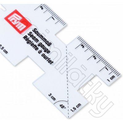 Měřítko okrajů střihů – Zboží Dáma