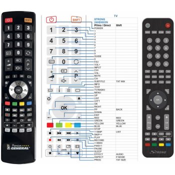 Dálkový ovladač General Strong 24HZ4003N, SRT40HZ4003N, SRT32HZ4003N, SRT40FB4003, SRT40FZ4003N, SRT40FZ4013N