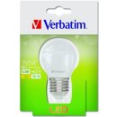 Verbatim LED žárovka E27 4,5W 350lm 30W typ Mini Globe matná teplá bílá