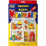 SMT Creatoys Okenní barvy 5x20ml s konturou se třpytkami + předlohy v krabici 16x26x2,5cm – Hledejceny.cz