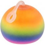 Míček antistresový mačkací sliz 6cm duhový 12ks v boxu – Zboží Mobilmania