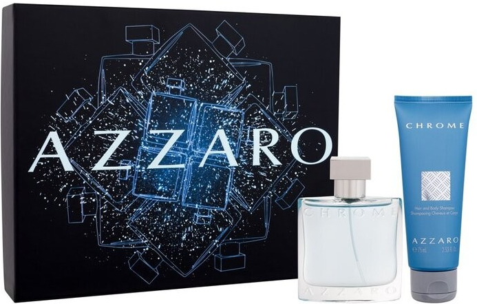 Azzaro Chrome dárková kazeta pro muže EDT 50 ml + sprchový gel 75 ml