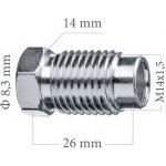 WP Koncovka brzdové trubky 8.3mm M14x1.5 14x26mm | Zboží Auto