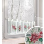Vánoční dekorační krátká vitrážová záclona do kuchyně BETLEHEM 150x30 cm MyBestHome – Hledejceny.cz
