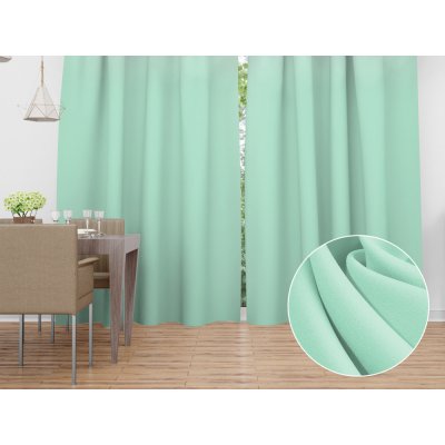 Biante Dekorační závěs Rongo RG-019 Mintový 140x190 cm – Zboží Mobilmania