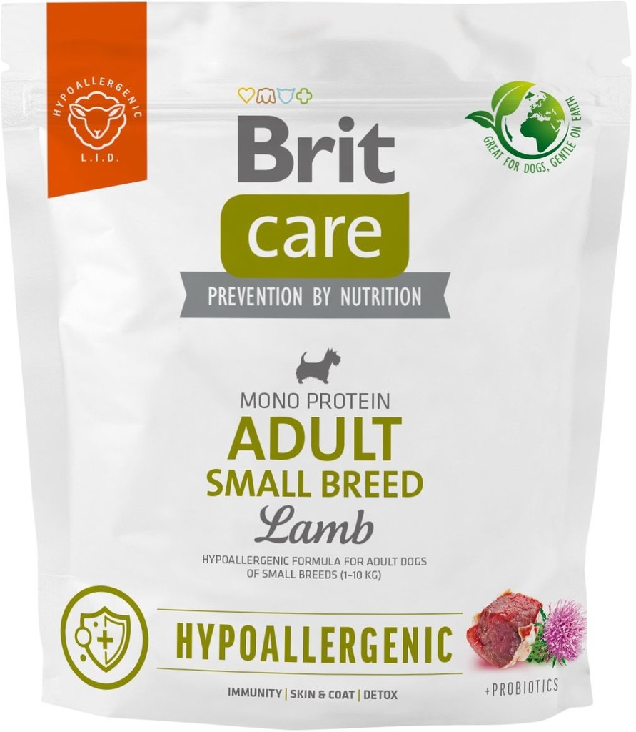 Brit Care Dog Hypoallergenic Adult Small Breed Lamb 1 kg