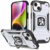 Pouzdro a kryt na mobilní telefon Apple Wozinsky Ring Armor Case / 3v1 Apple iPhone 13 Mini stříbrné